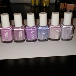 Lot of 6 purple essie nail polishes